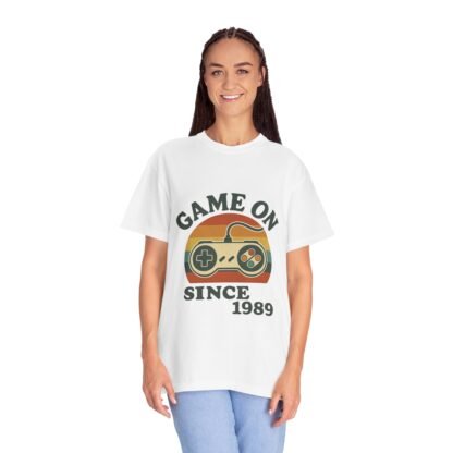 Retro Gamer Unisex T-Shirt - 'Game On Since 1989' Design - Image 5