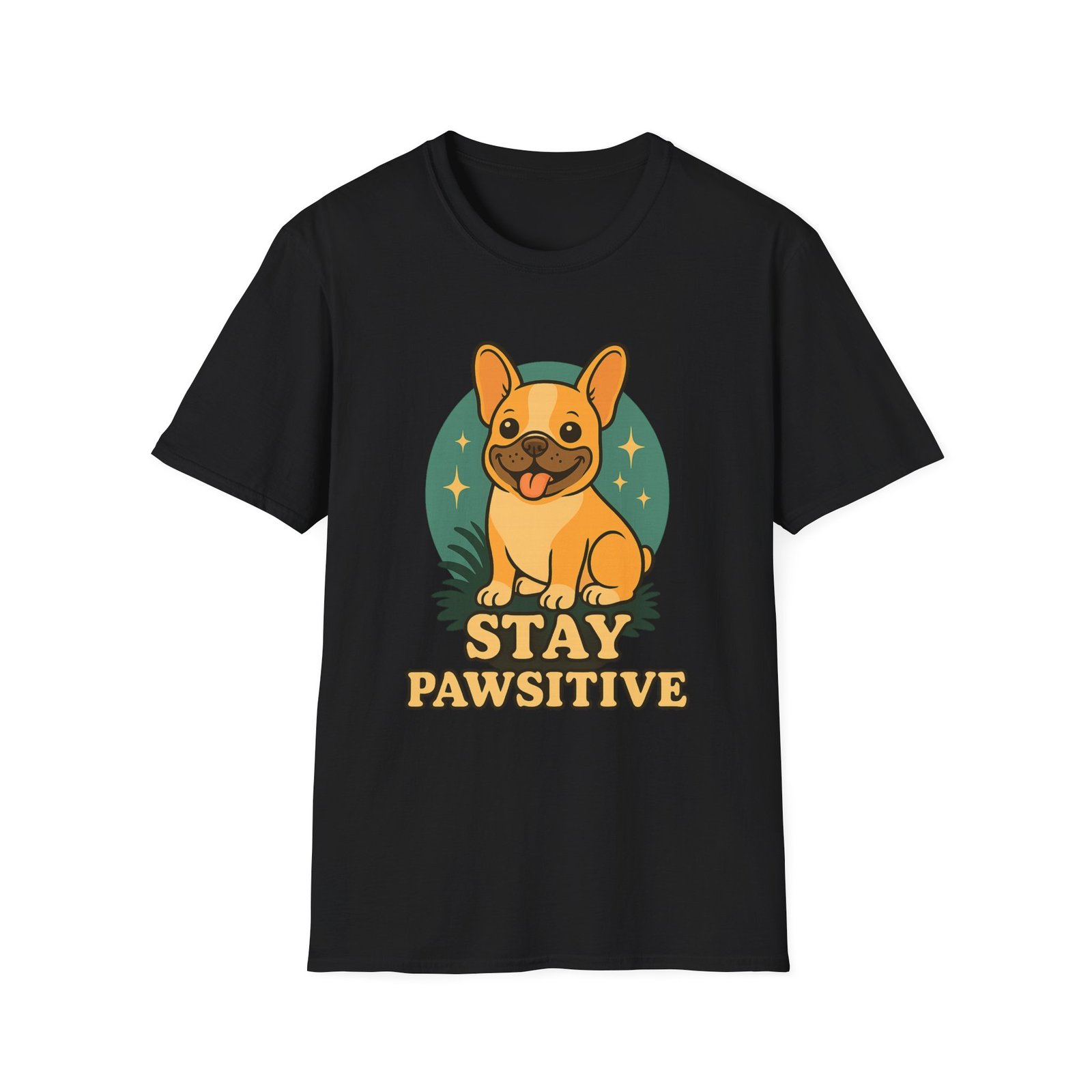 Stay Pawsitive Dog Lover T-Shirt, Unisex Tee, Pet Apparel, Gift for Dog Owners, Cute Dog Shirt, Inspirational T-Shirt - Image 2