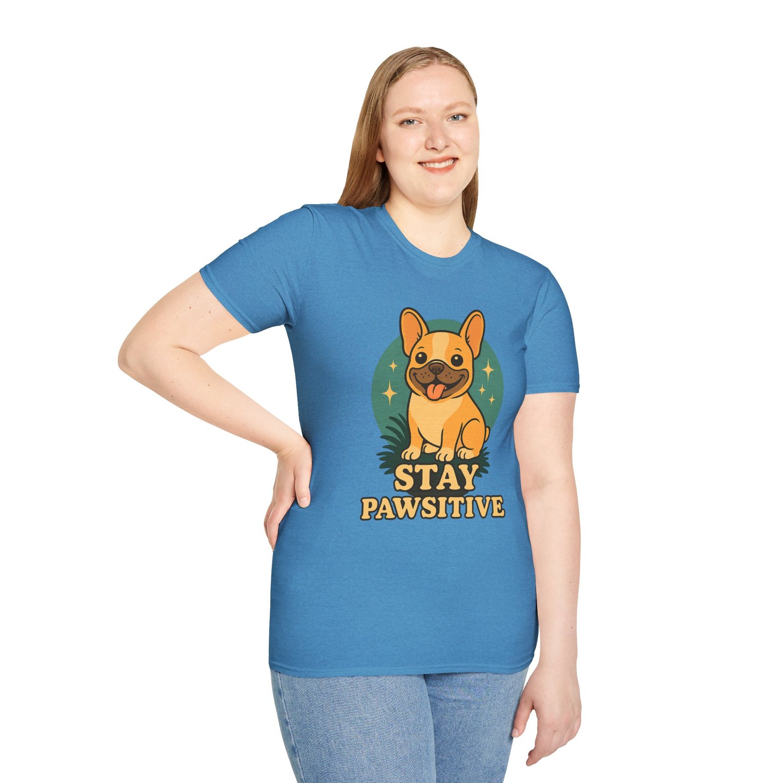 Stay Pawsitive Dog Lover T-Shirt, Unisex Tee, Pet Apparel, Gift for Dog Owners, Cute Dog Shirt, Inspirational T-Shirt - Image 27