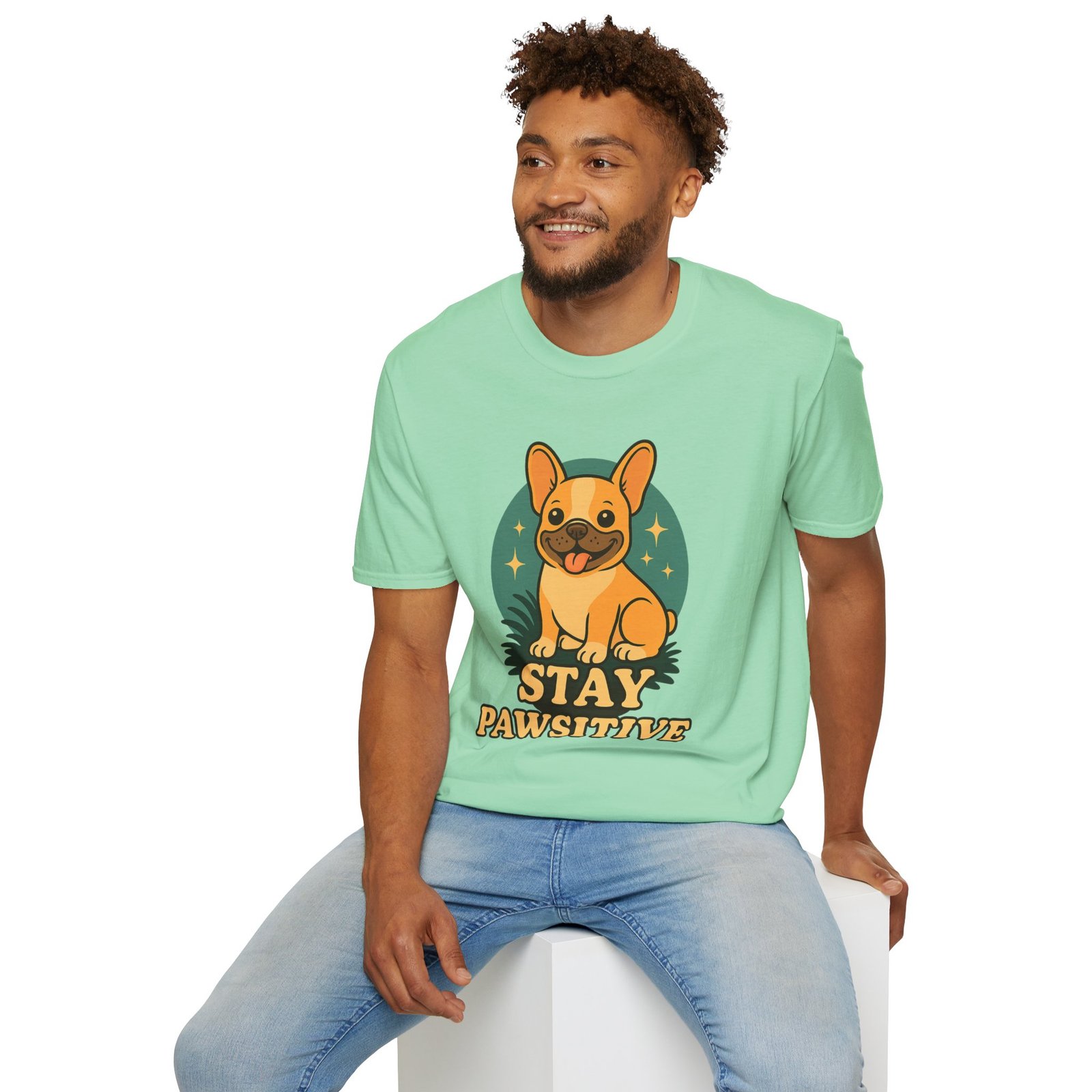 Stay Pawsitive Dog Lover T-Shirt, Unisex Tee, Pet Apparel, Gift for Dog Owners, Cute Dog Shirt, Inspirational T-Shirt - Image 24