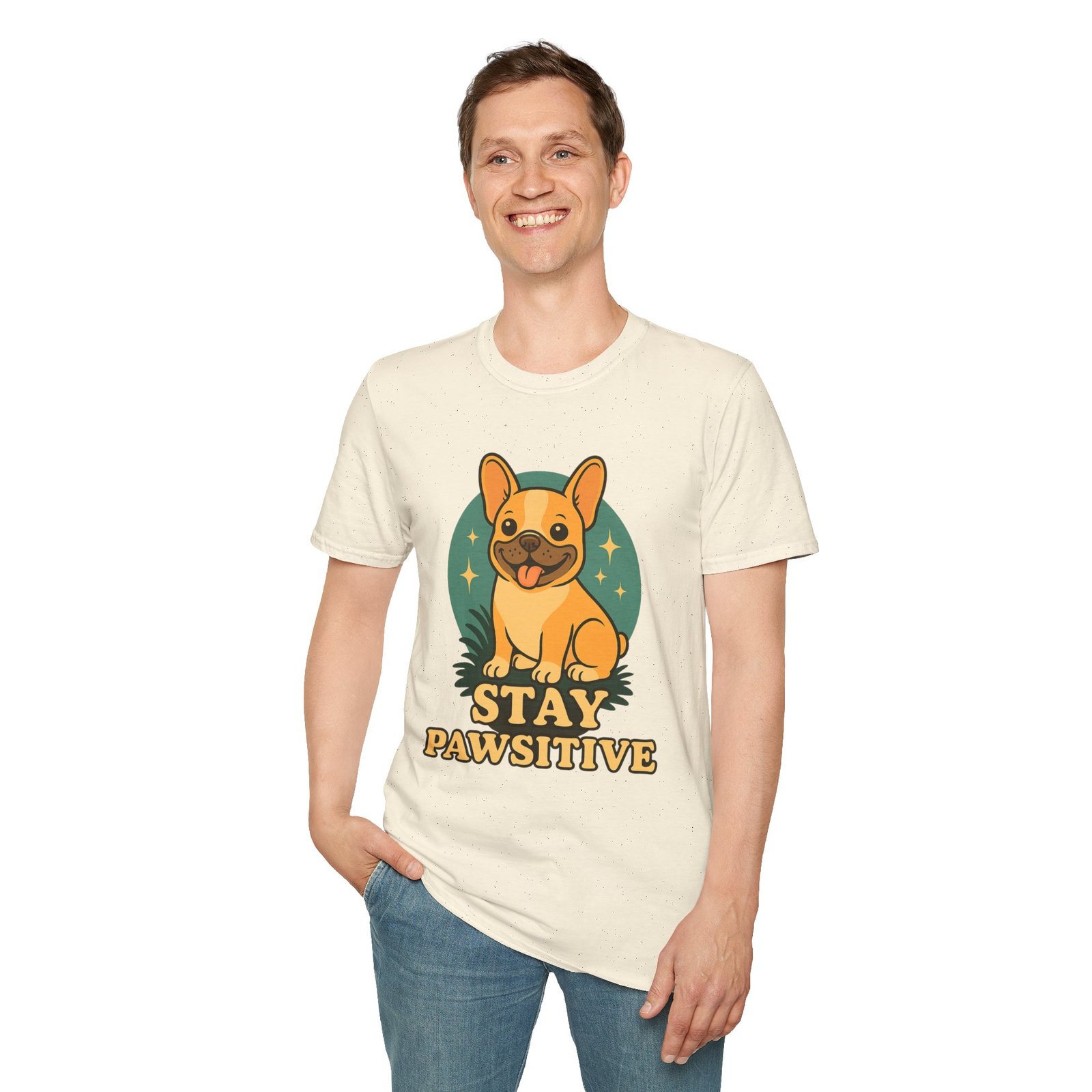 Stay Pawsitive Dog Lover T-Shirt, Unisex Tee, Pet Apparel, Gift for Dog Owners, Cute Dog Shirt, Inspirational T-Shirt - Image 17