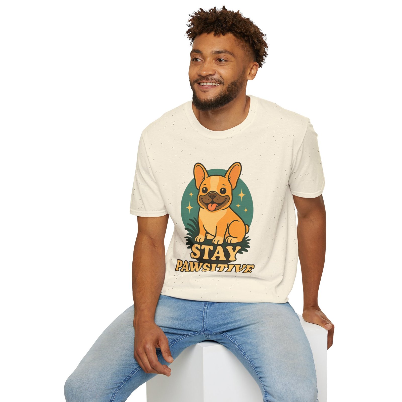 Stay Pawsitive Dog Lover T-Shirt, Unisex Tee, Pet Apparel, Gift for Dog Owners, Cute Dog Shirt, Inspirational T-Shirt - Image 18