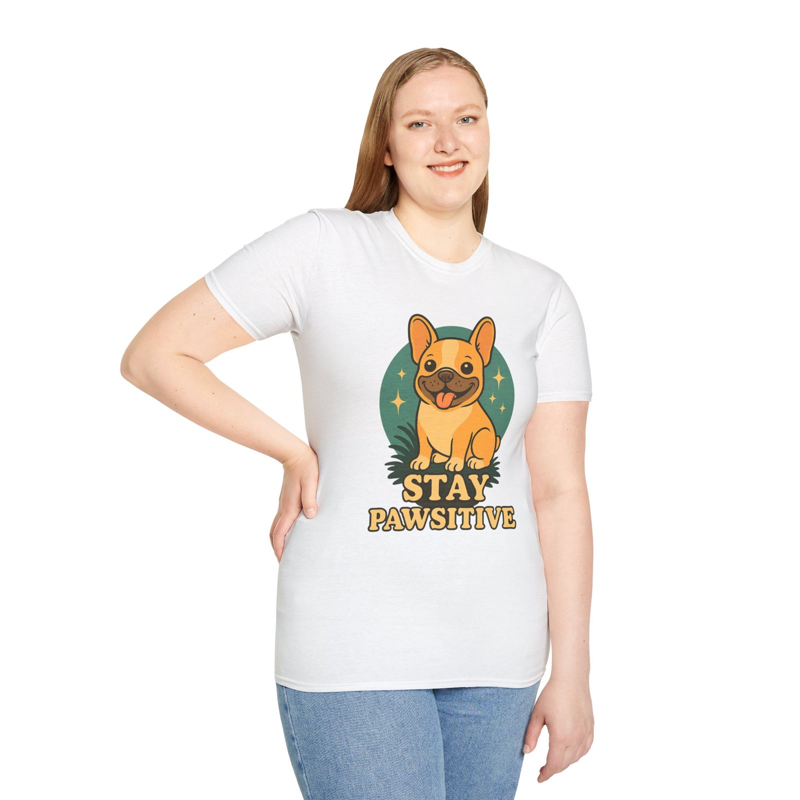 Stay Pawsitive Dog Lover T-Shirt, Unisex Tee, Pet Apparel, Gift for Dog Owners, Cute Dog Shirt, Inspirational T-Shirt - Image 9