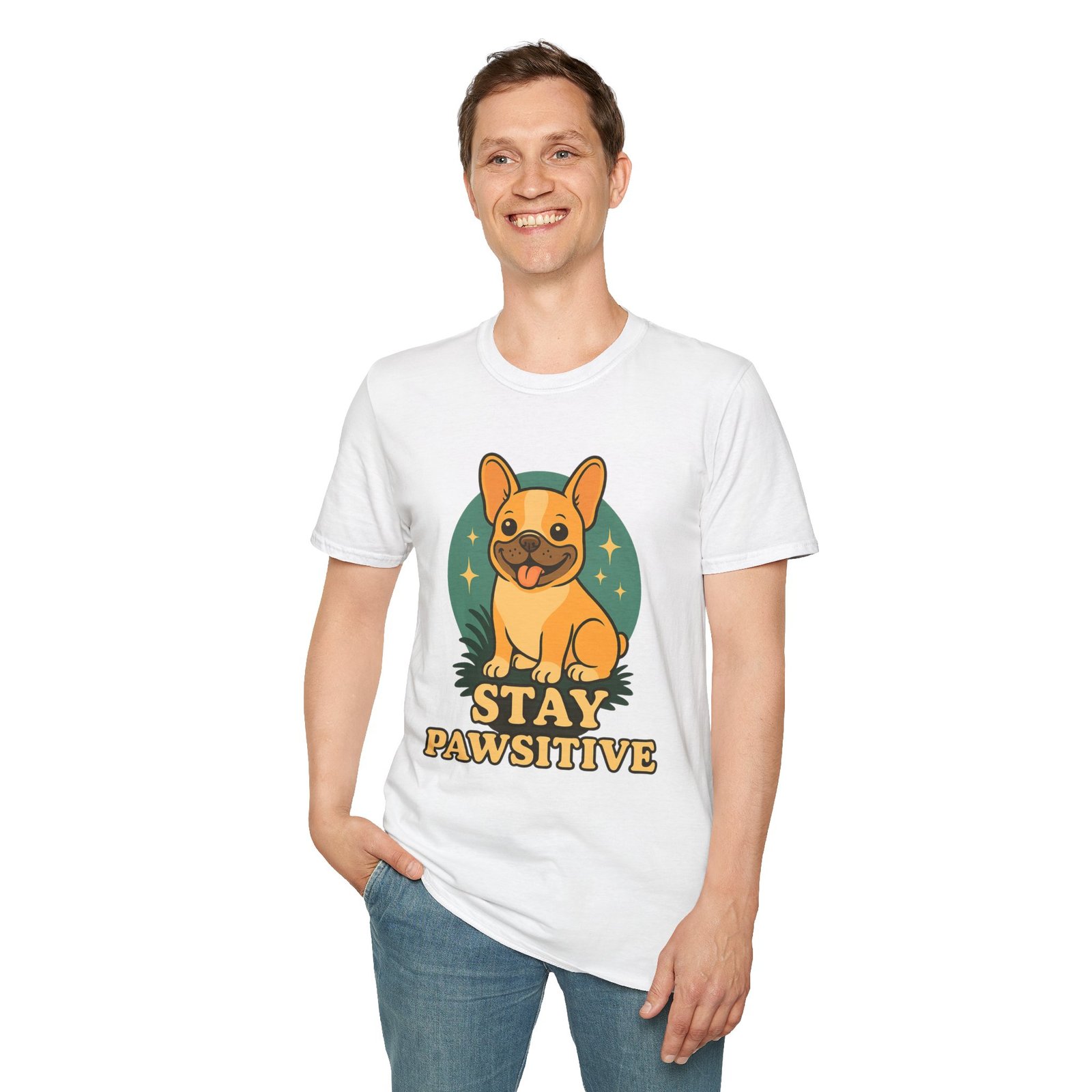 Stay Pawsitive Dog Lover T-Shirt, Unisex Tee, Pet Apparel, Gift for Dog Owners, Cute Dog Shirt, Inspirational T-Shirt - Image 10
