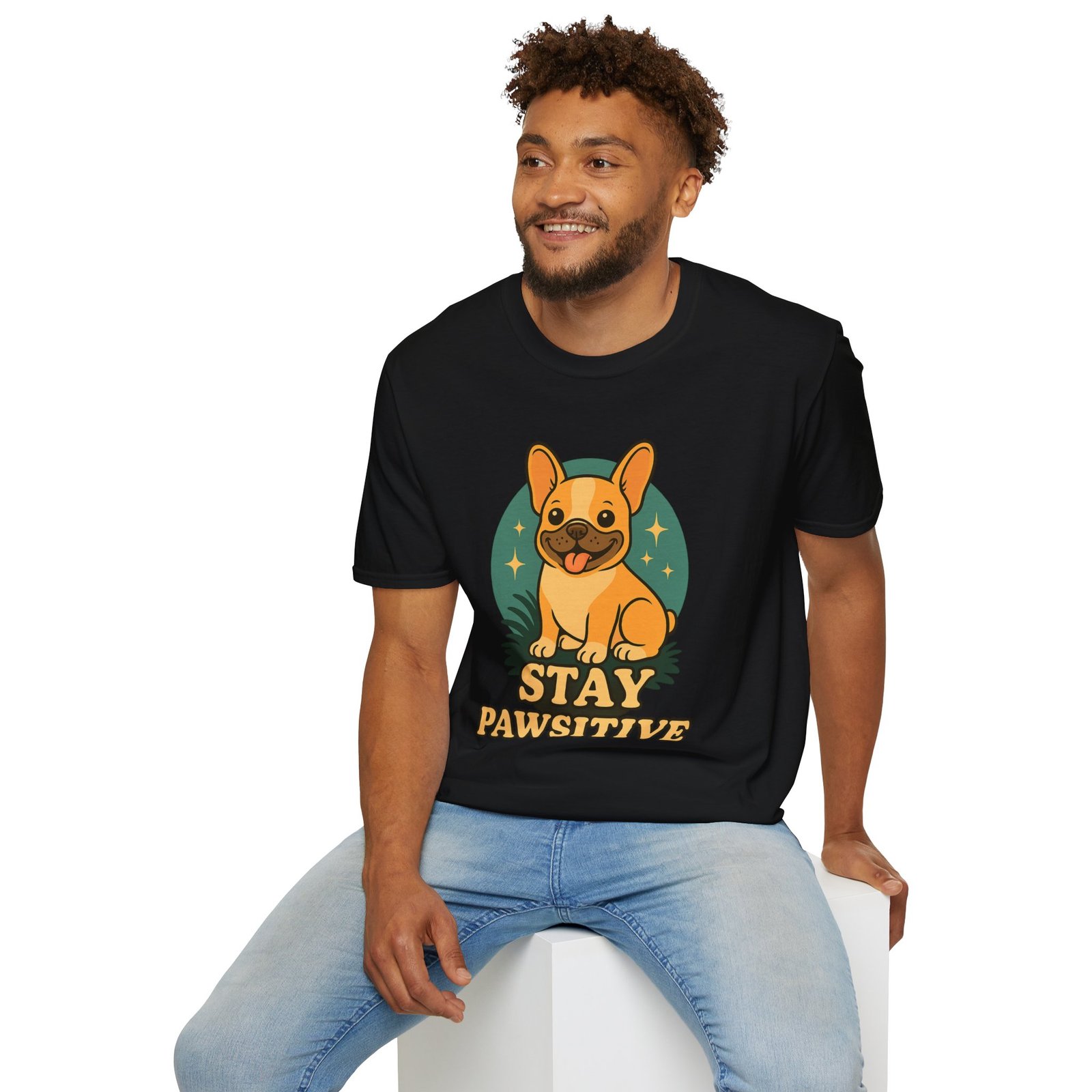 Stay Pawsitive Dog Lover T-Shirt, Unisex Tee, Pet Apparel, Gift for Dog Owners, Cute Dog Shirt, Inspirational T-Shirt