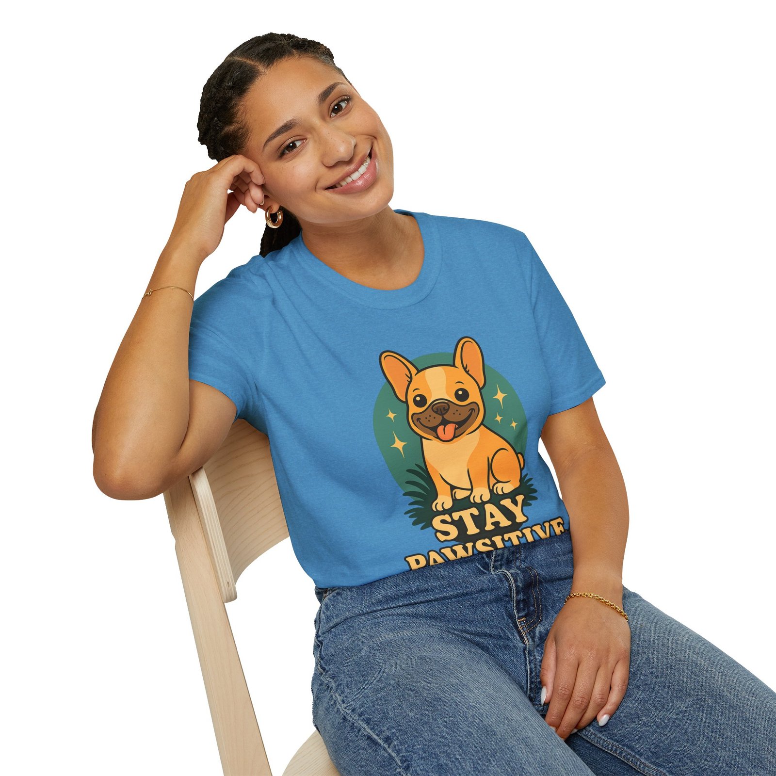 Stay Pawsitive Dog Lover T-Shirt, Unisex Tee, Pet Apparel, Gift for Dog Owners, Cute Dog Shirt, Inspirational T-Shirt - Image 28