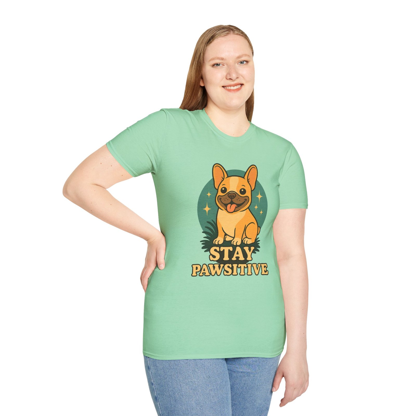 Stay Pawsitive Dog Lover T-Shirt, Unisex Tee, Pet Apparel, Gift for Dog Owners, Cute Dog Shirt, Inspirational T-Shirt - Image 21