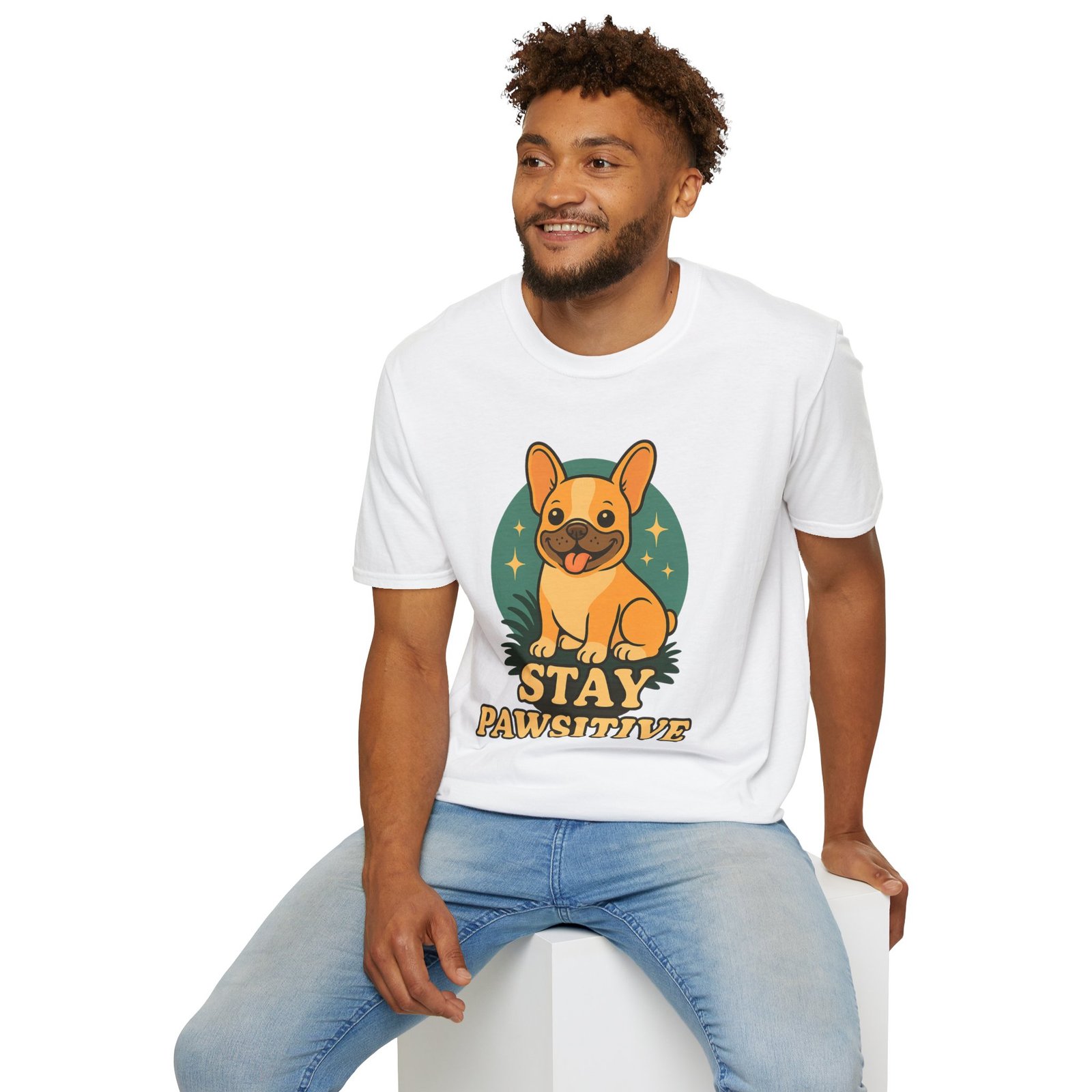 Stay Pawsitive Dog Lover T-Shirt, Unisex Tee, Pet Apparel, Gift for Dog Owners, Cute Dog Shirt, Inspirational T-Shirt - Image 12