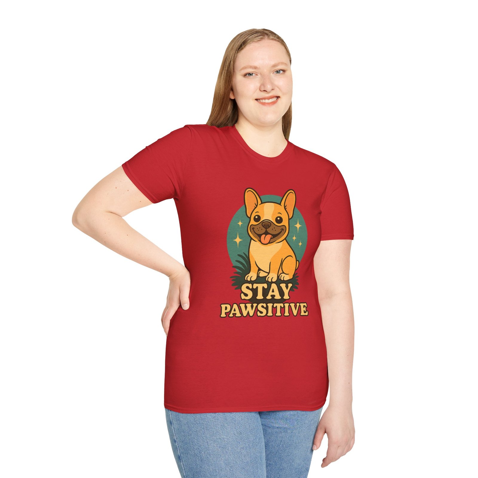 Stay Pawsitive Dog Lover T-Shirt, Unisex Tee, Pet Apparel, Gift for Dog Owners, Cute Dog Shirt, Inspirational T-Shirt - Image 45