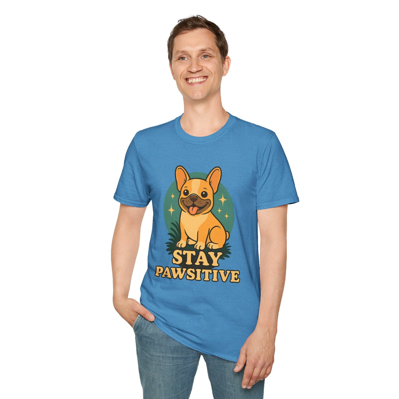Stay Pawsitive Dog Lover T-Shirt, Unisex Tee, Pet Apparel, Gift for Dog Owners, Cute Dog Shirt, Inspirational T-Shirt - Image 29