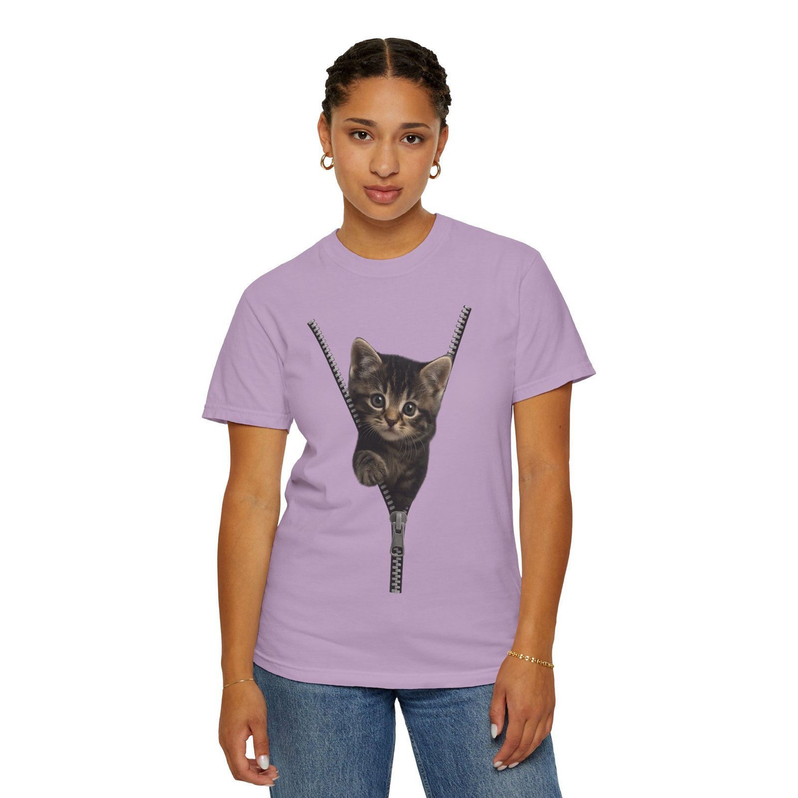 Playful Cat Unisex T-Shirt, Cute Animal Tee, Funny Gift for Cat Lovers, Unique Graphic Shirt, Ideal for Birthdays and Everyday Wear - Image 37