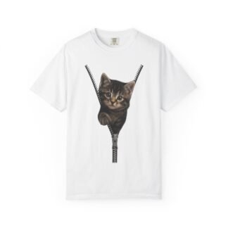 Playful Cat Unisex T-Shirt, Cute Animal Tee, Funny Gift for Cat Lovers, Unique Graphic Shirt, Ideal for Birthdays and Everyday Wear