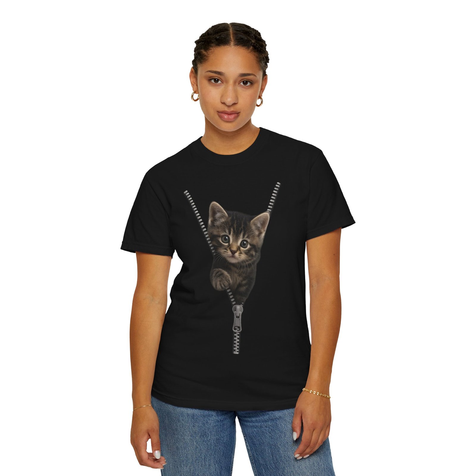 Playful Cat Unisex T-Shirt, Cute Animal Tee, Funny Gift for Cat Lovers, Unique Graphic Shirt, Ideal for Birthdays and Everyday Wear - Image 32