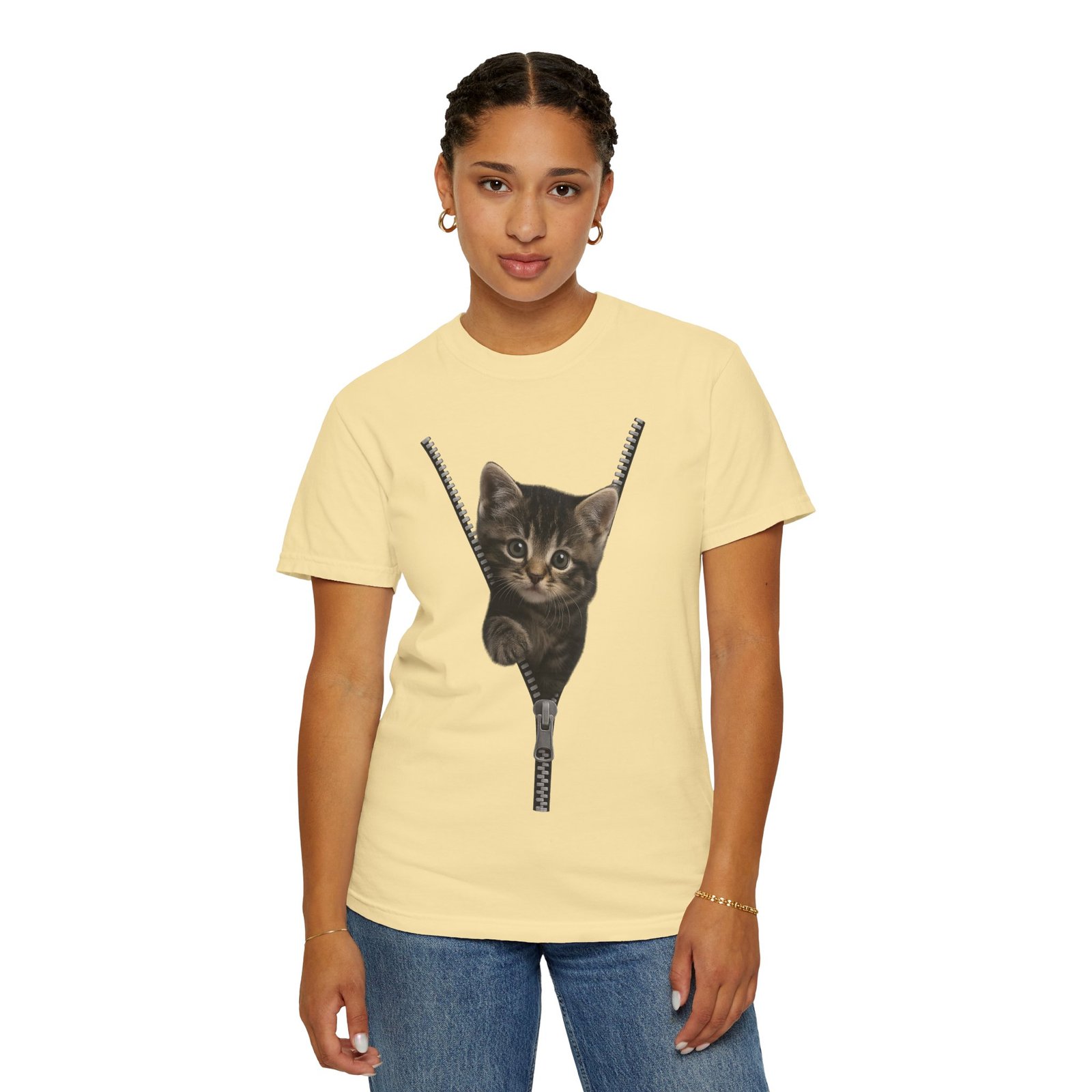 Playful Cat Unisex T-Shirt, Cute Animal Tee, Funny Gift for Cat Lovers, Unique Graphic Shirt, Ideal for Birthdays and Everyday Wear - Image 11