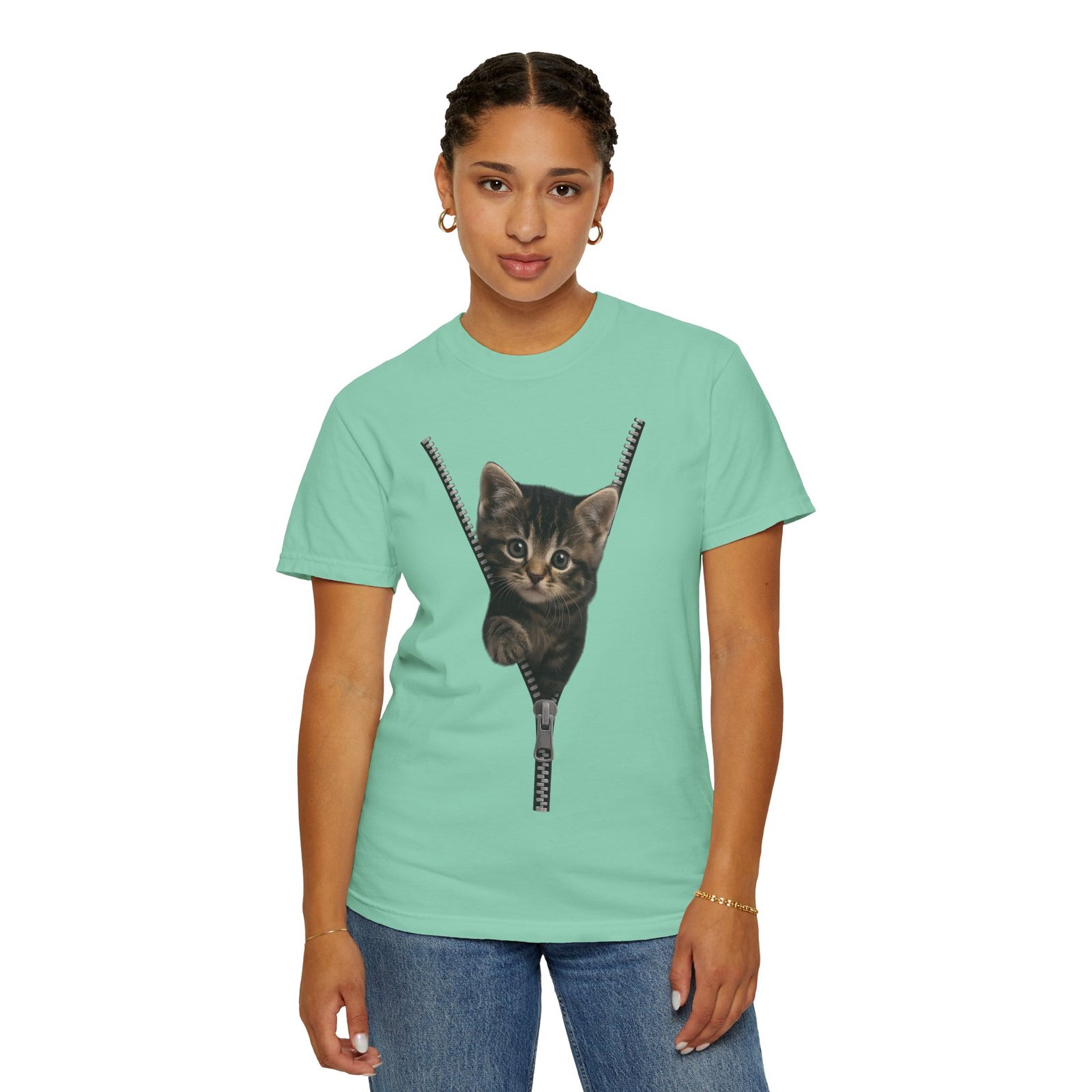 Playful Cat Unisex T-Shirt, Cute Animal Tee, Funny Gift for Cat Lovers, Unique Graphic Shirt, Ideal for Birthdays and Everyday Wear - Image 17