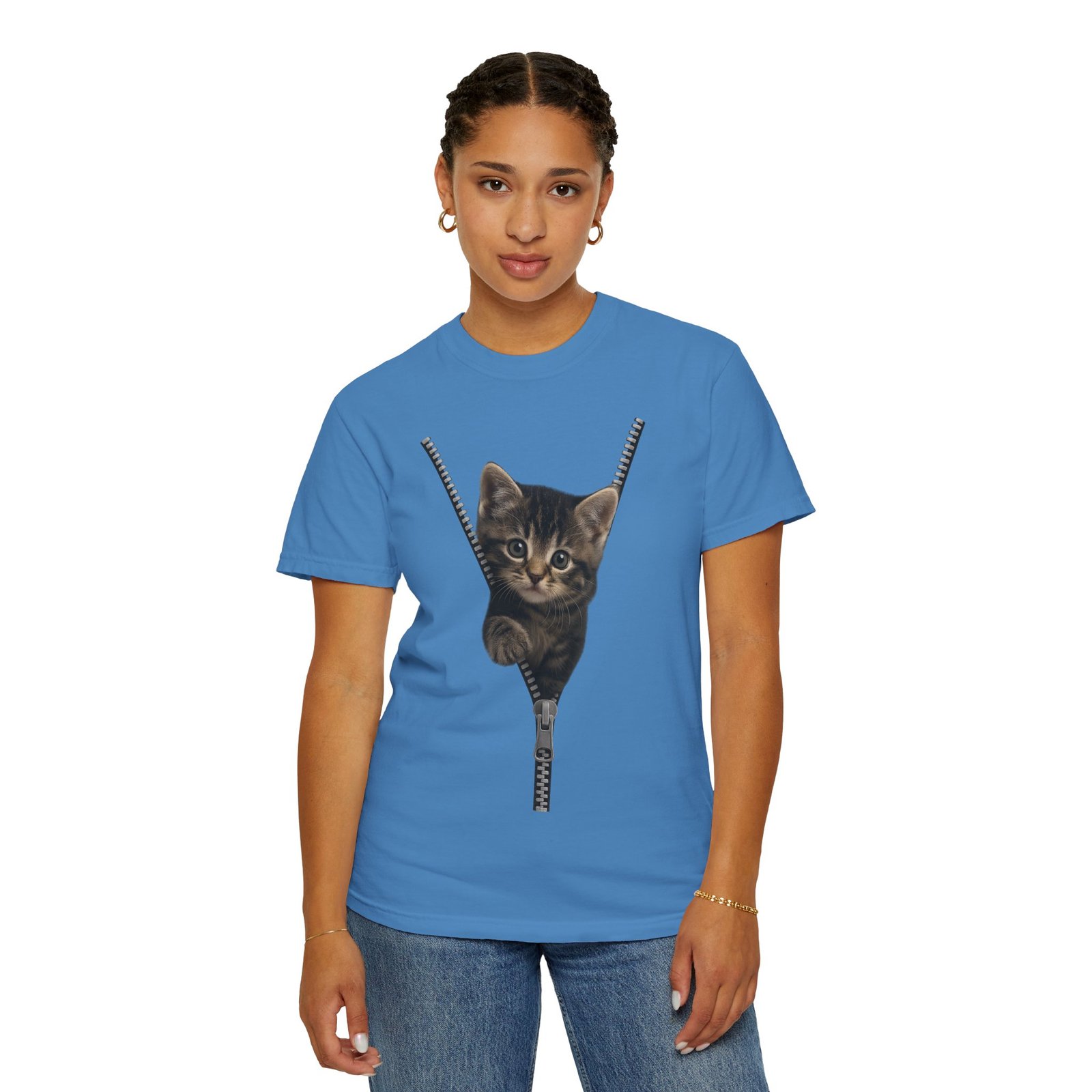 Playful Cat Unisex T-Shirt, Cute Animal Tee, Funny Gift for Cat Lovers, Unique Graphic Shirt, Ideal for Birthdays and Everyday Wear - Image 22