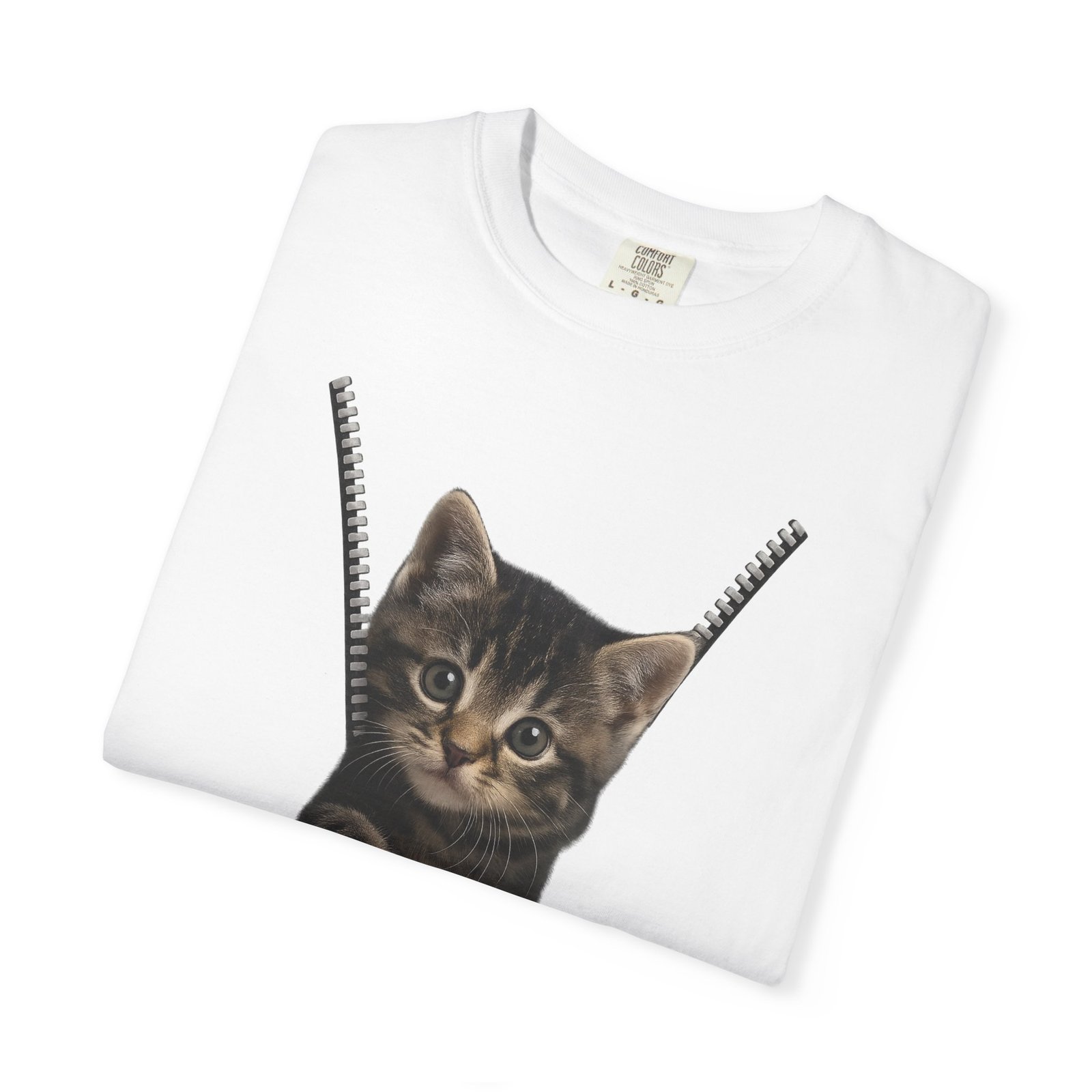 Playful Cat Unisex T-Shirt, Cute Animal Tee, Funny Gift for Cat Lovers, Unique Graphic Shirt, Ideal for Birthdays and Everyday Wear - Image 2