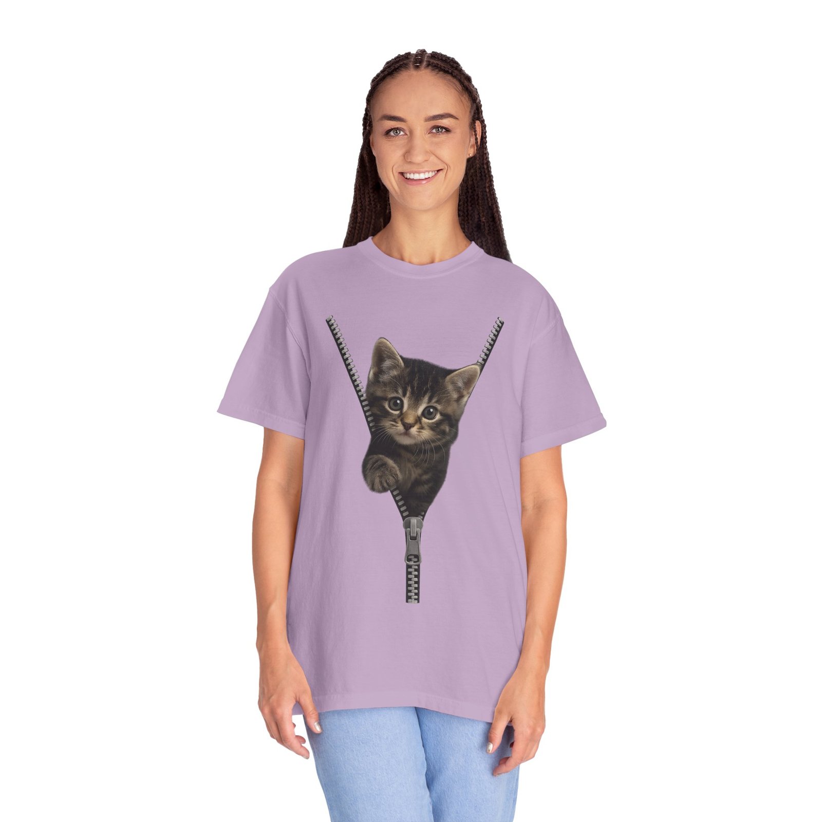Playful Cat Unisex T-Shirt, Cute Animal Tee, Funny Gift for Cat Lovers, Unique Graphic Shirt, Ideal for Birthdays and Everyday Wear - Image 36