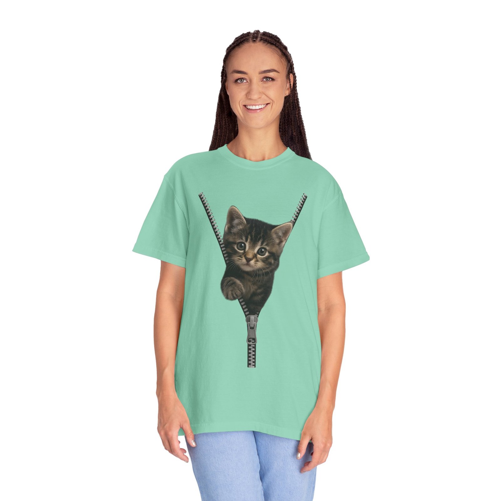Playful Cat Unisex T-Shirt, Cute Animal Tee, Funny Gift for Cat Lovers, Unique Graphic Shirt, Ideal for Birthdays and Everyday Wear - Image 16